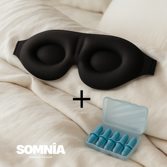 Somnîa | Deep Silence — Antifaz Premium + Tapones Antiruido