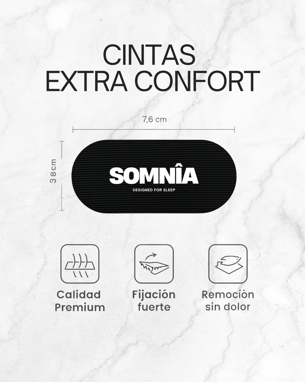 Somnîa Mute — Sleep Tape Bucal