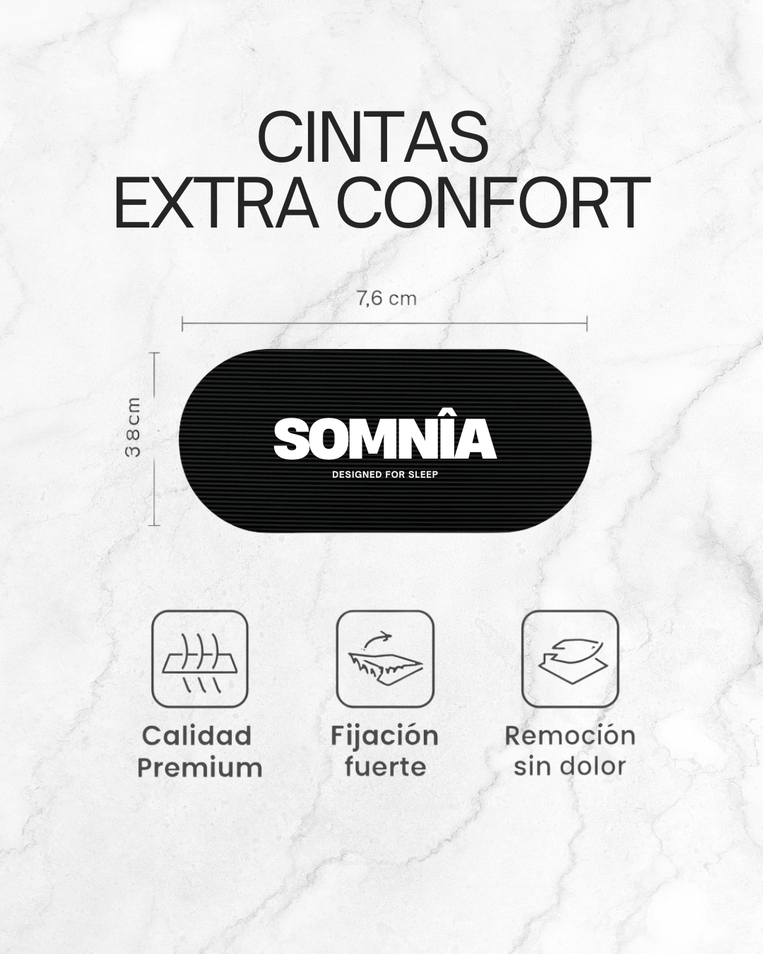 Somnîa Mute — Sleep Tape Bucal