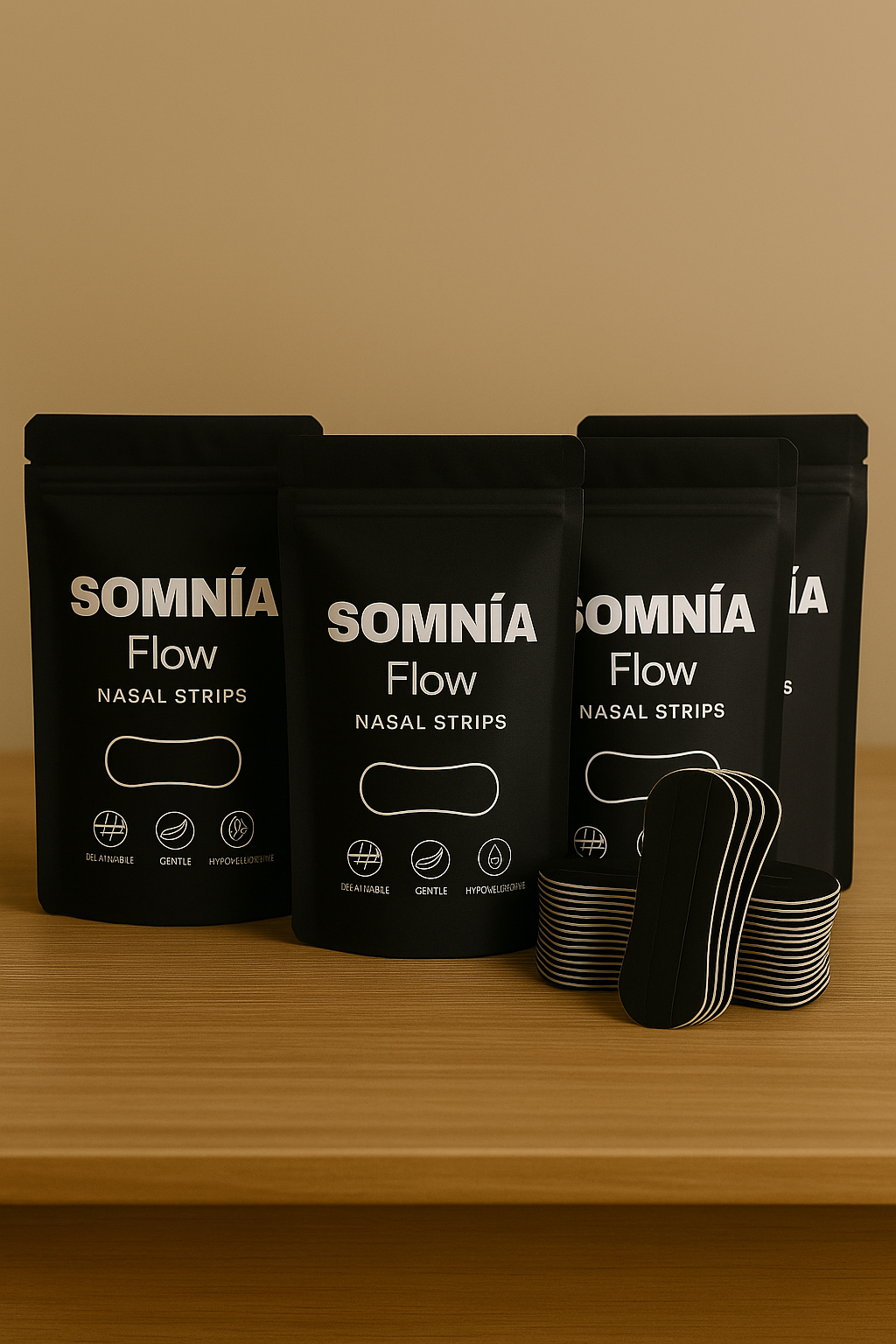 Somnîa Flow — Tiras Nasales Premium