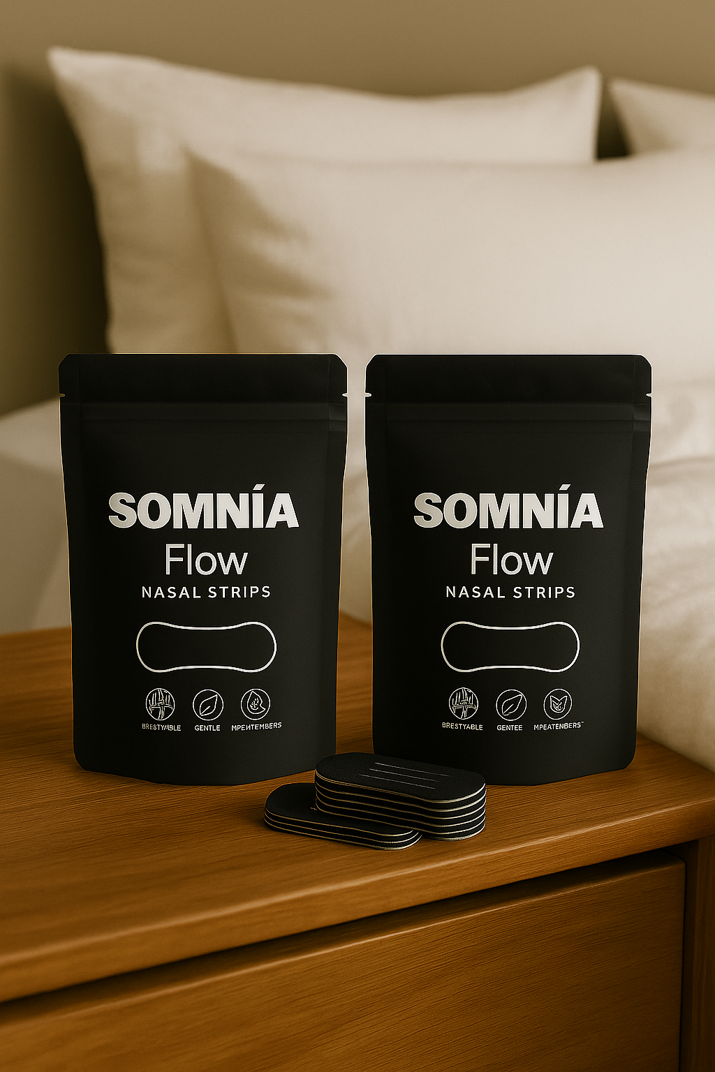 Somnîa Flow — Tiras Nasales Premium