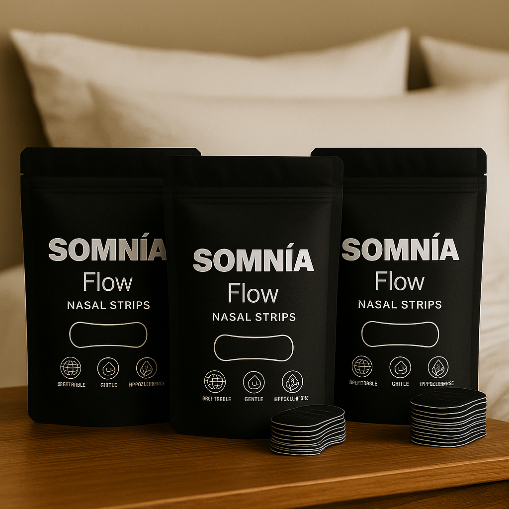 Somnîa Flow — Tiras Nasales Premium